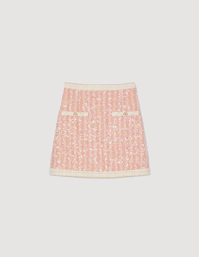 Short tweed skirt | Sandro-Paris US