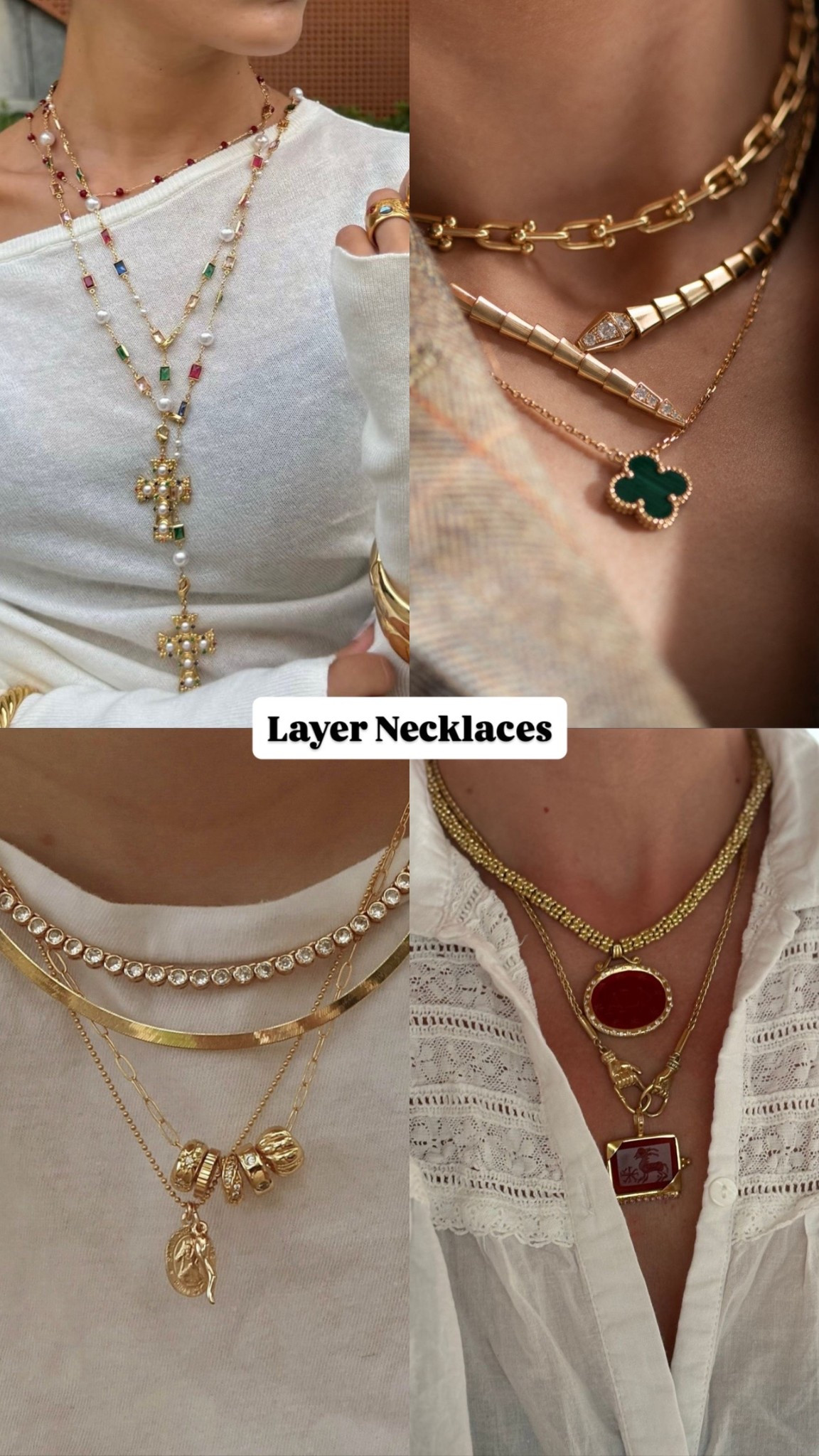 Layered necklaces turn a simple outfit into a statement. Mix lengths, keep it delicate, and let it shine.

#layeredjewelry #necklacelayers #ltkaccessories

#LTKSpringSale #LTKootd