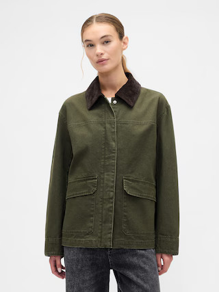 Relaxed Canvas Barn Jacket | Gap Factory