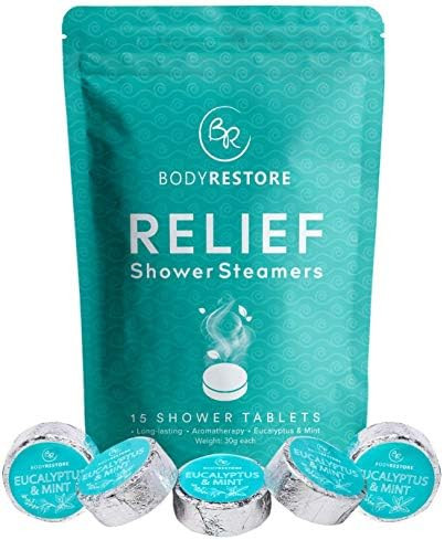 Essential Oil Shower Steamer Set, 15 Mint and Eucalyptus Scented Aromatherapy Shower Steamers 30g... | Amazon (US)