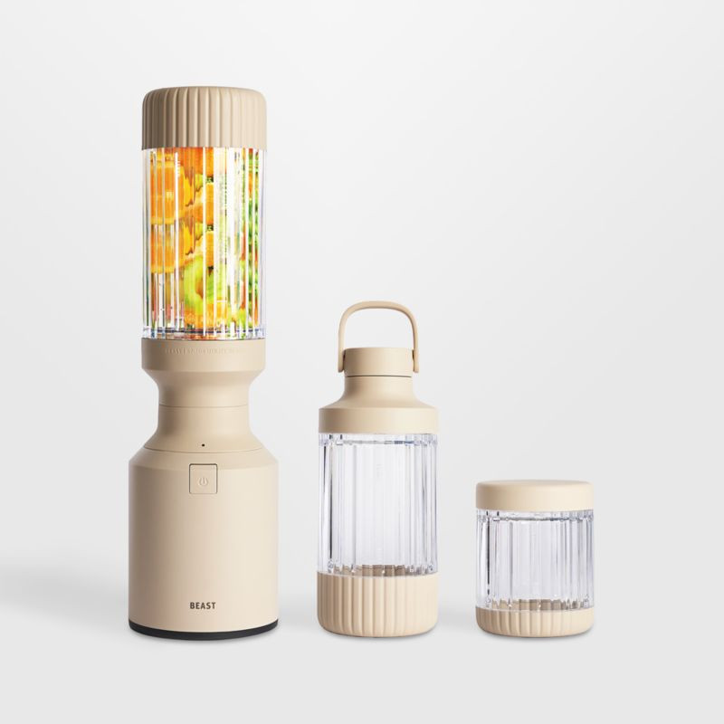 Beast Mighty Blender in Sand + Reviews | Crate & Barrel | Crate & Barrel