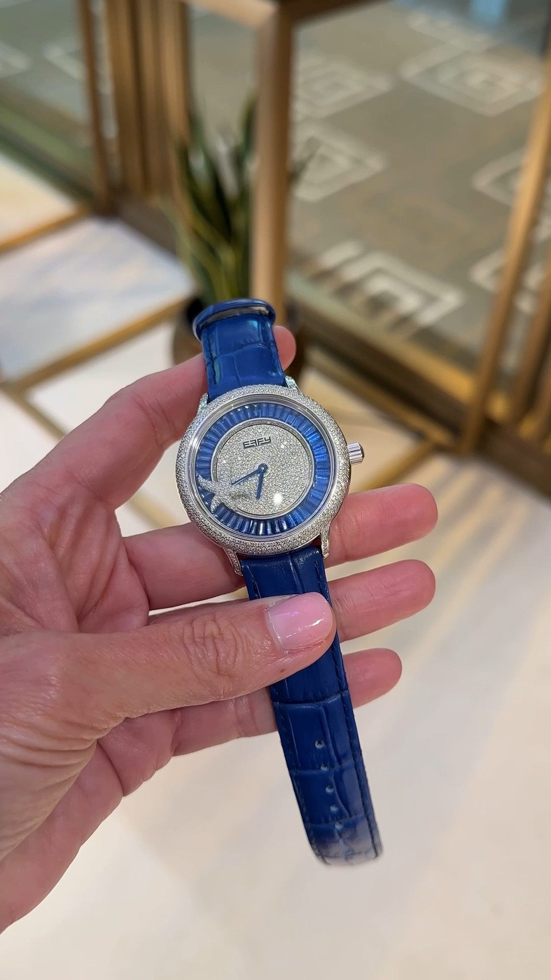 Seaside blue sapphire and diamond starfish watch on leather strap 

Fine jewelry
Effy
Timepiece 
Anniversary gift
Cruise life
Caribbean 
Vacation
Mother's Day

#LTKTravel #LTKOver40 #LTKMothersDay