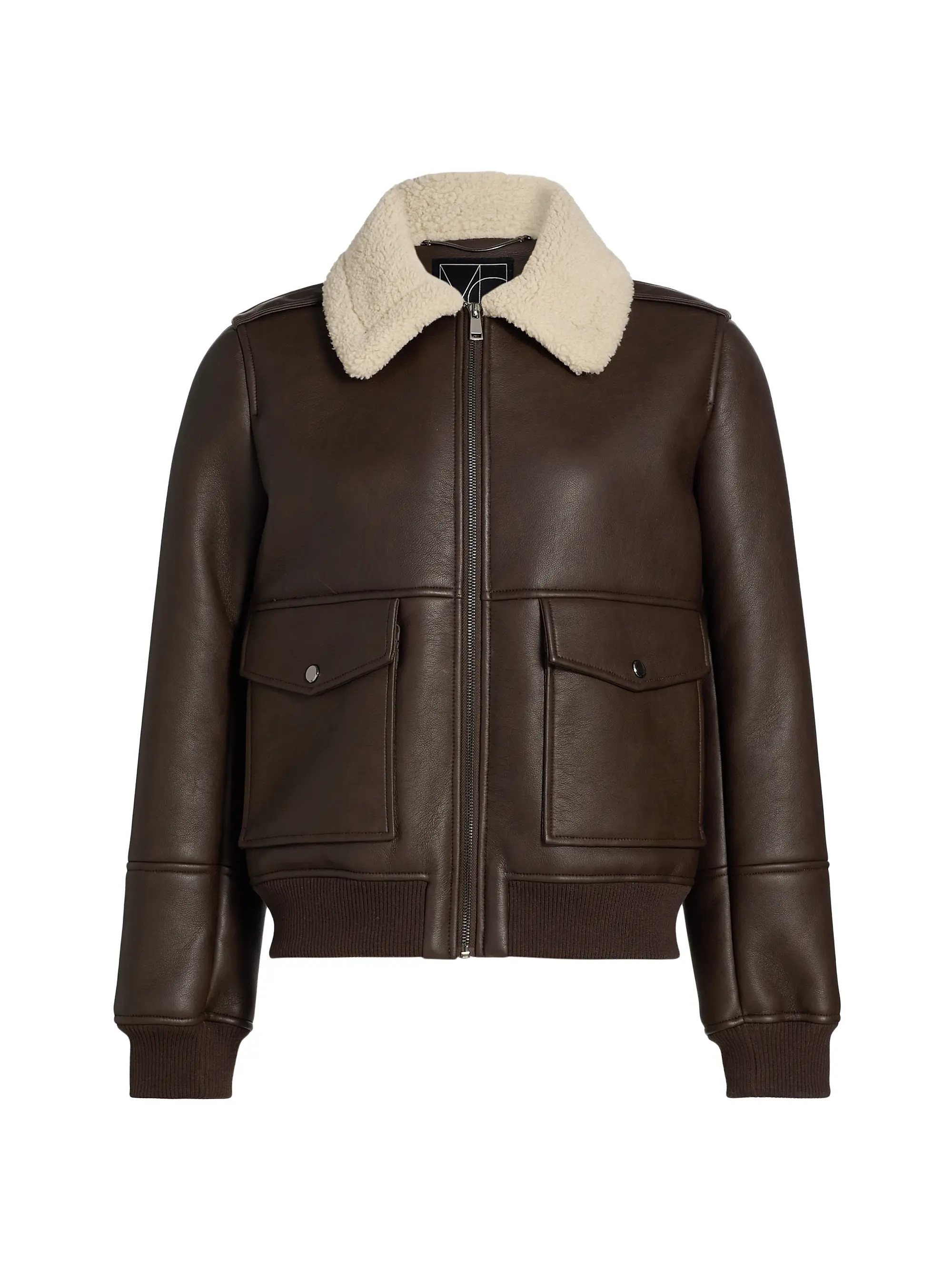 Sherpa & Faux-Leather Bomber Jacket | Saks Fifth Avenue