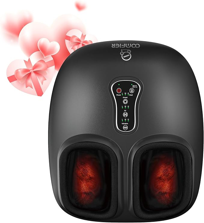 COMFIER Shiatsu Foot Massager with Heat, Vibration,Rolling Compression Feet Massager Machine,Gift... | Amazon (US)