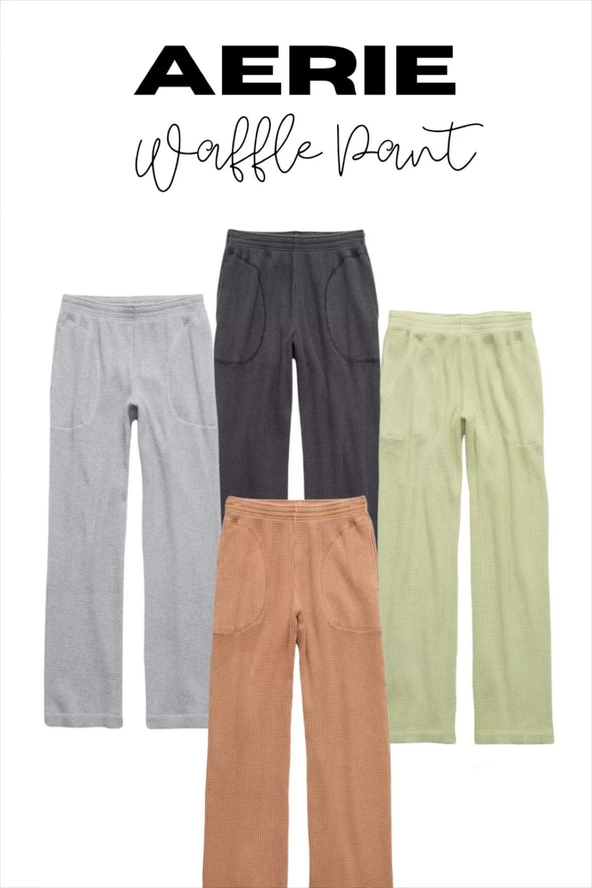 Aerie Waffle High Waisted Flare … curated on LTK