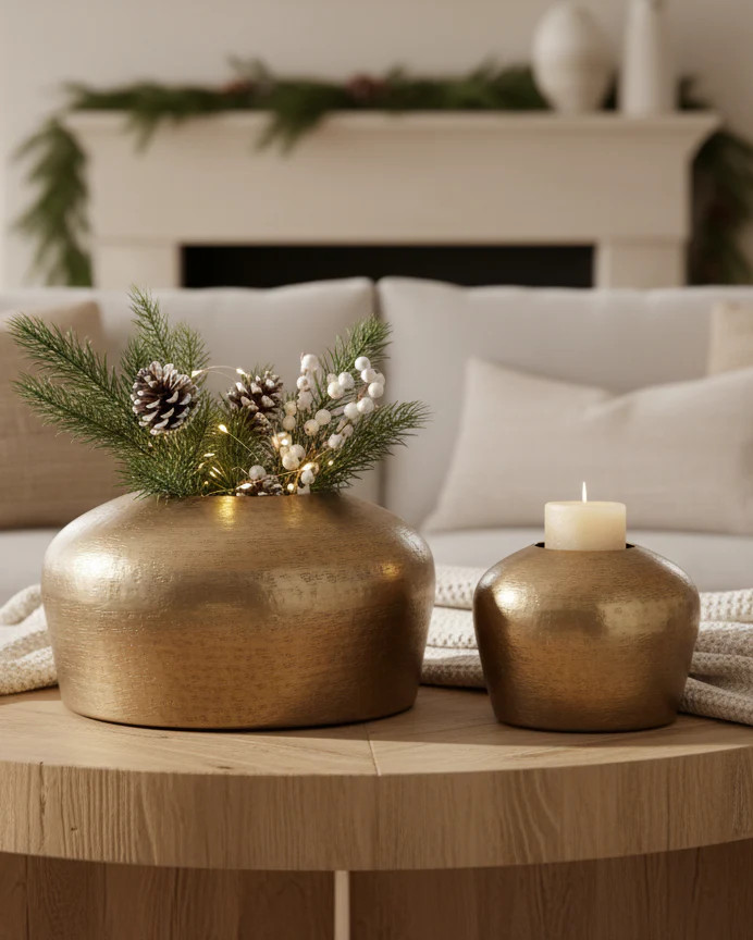 Hammered Gold Vase | MJHome