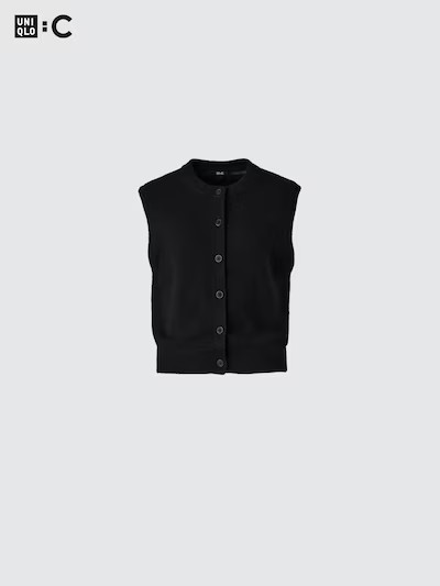 Kaschmir Weste (Rundhals, kurz) | UNIQLO (DE)