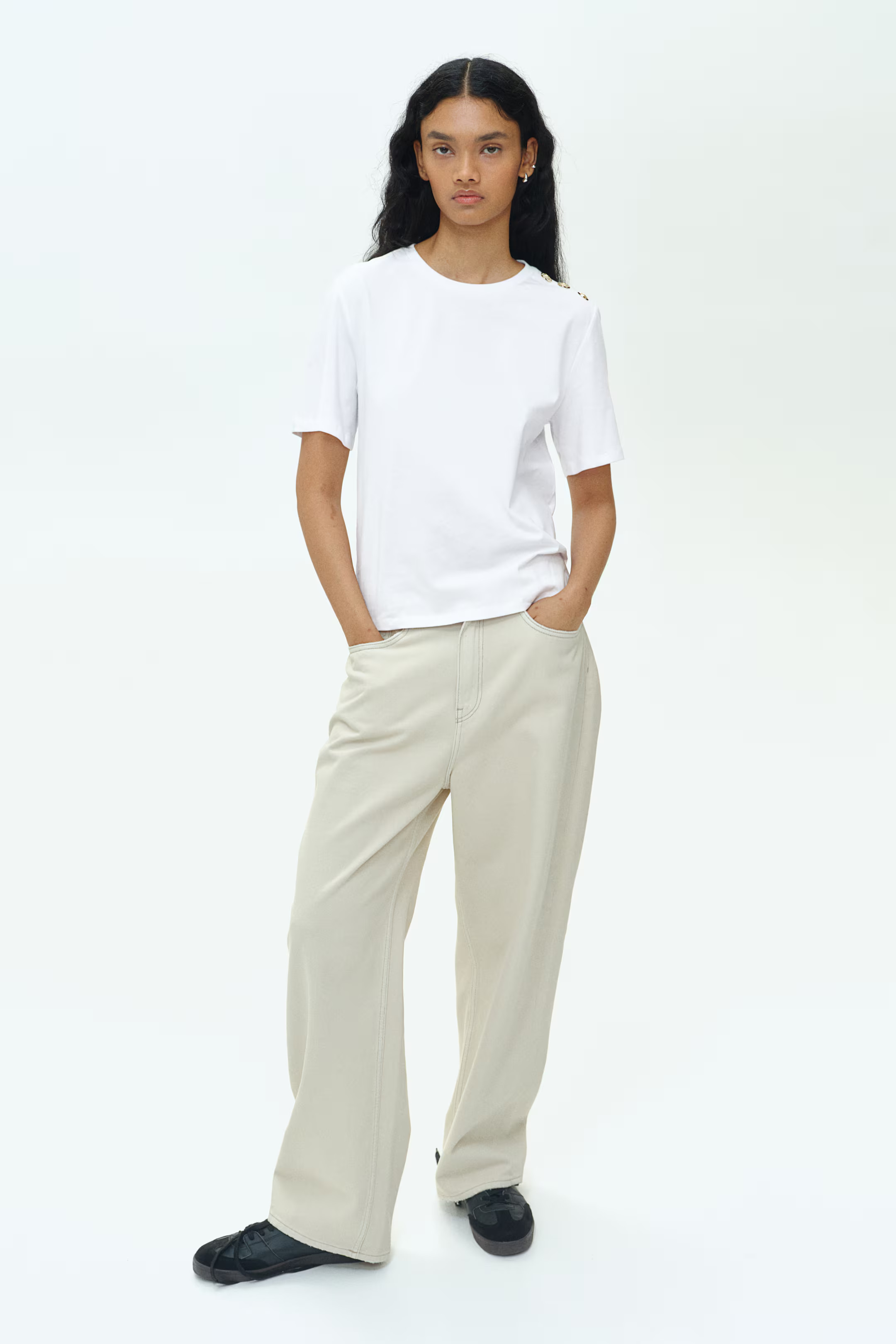 Button Detail Tee | H&M (AU)