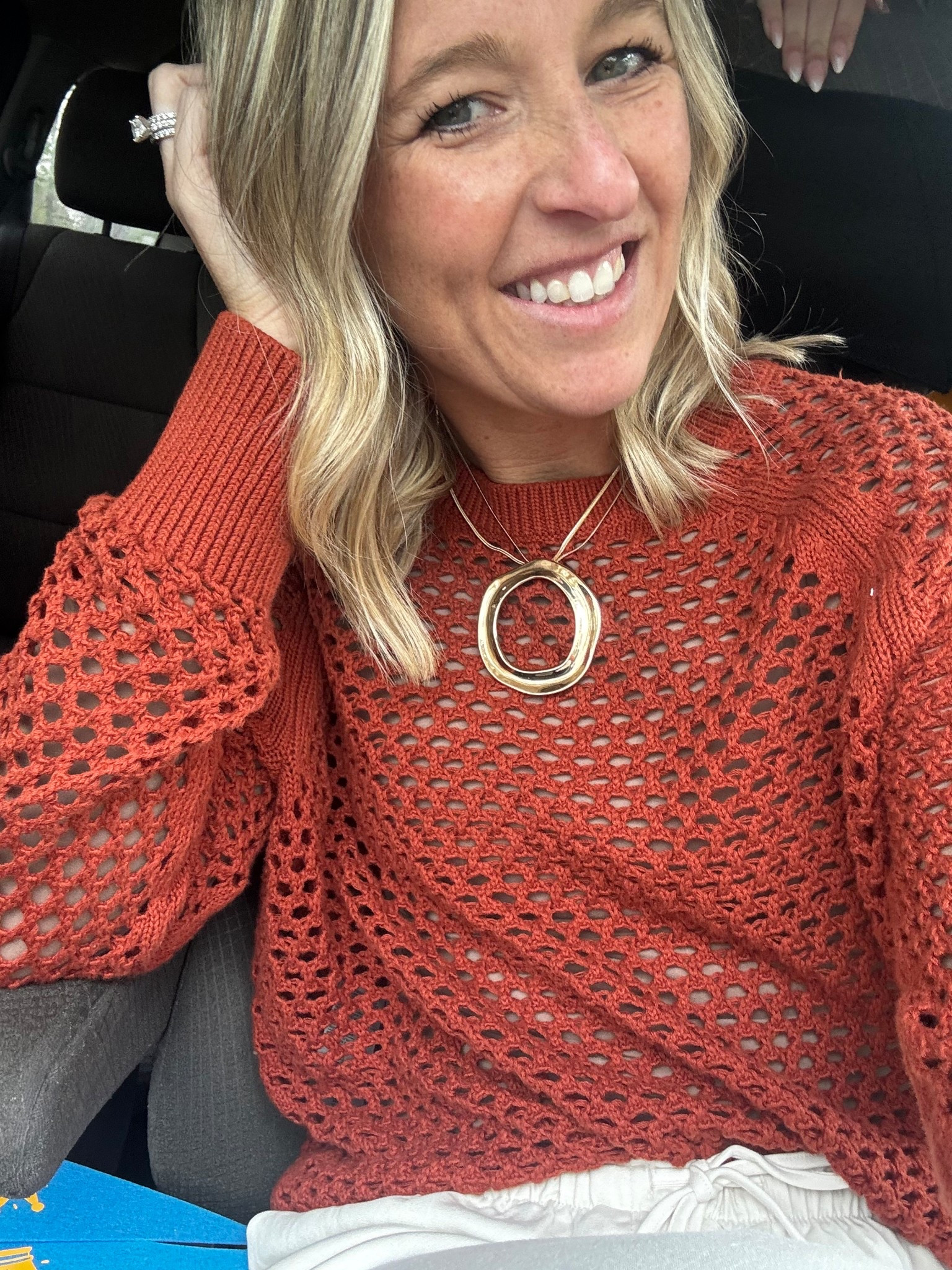 Wearing this sweater on repeat! Perfect for people who are always cold in the springtime (🙋‍♀️)

This necklace is also a new favorite of mine that adds a little something to even the simplest of outfits!

#LTKSeasonal #LTKgrwm #LTKootd