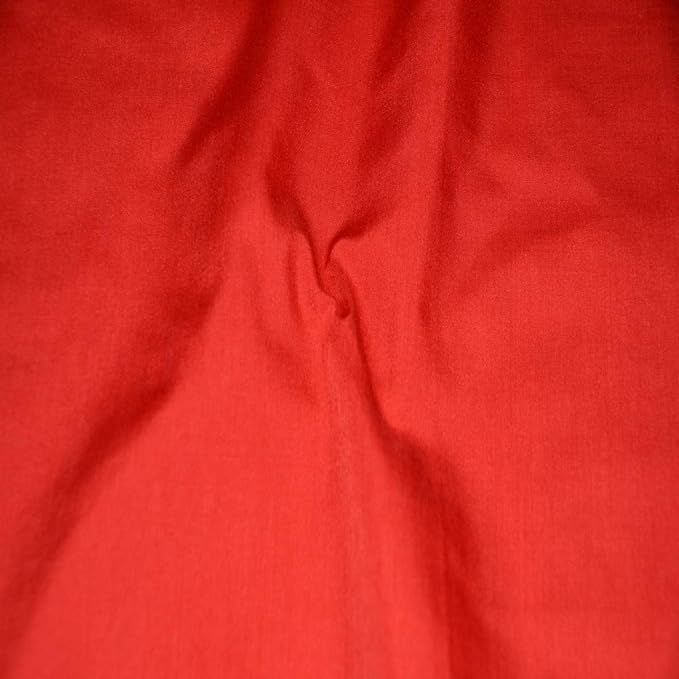 60" Wide Premium Cotton Blend Broadcloth Fabric by The Yard (Red) | Amazon (US)