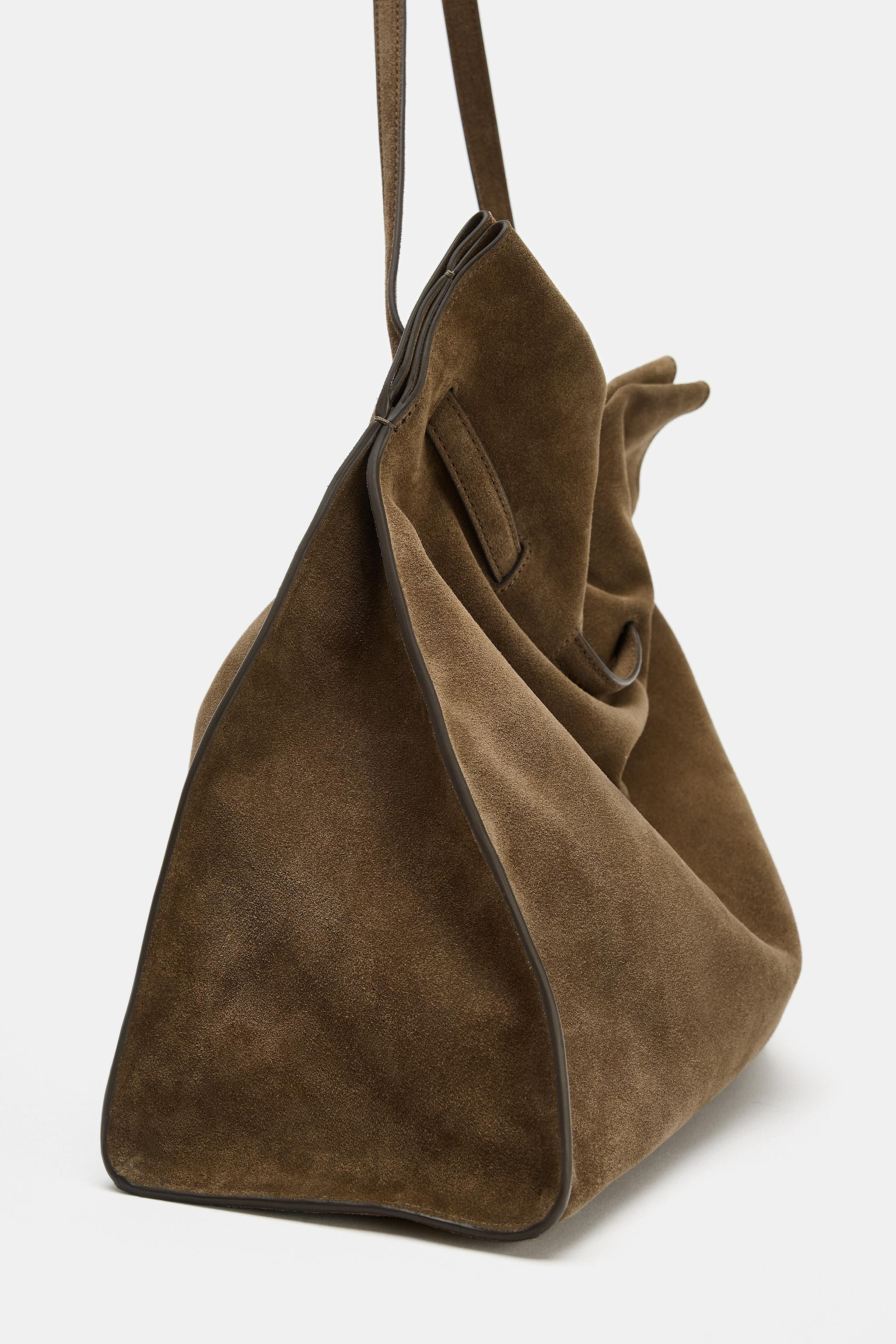 SUEDE SHOULDER BAG | Zara US