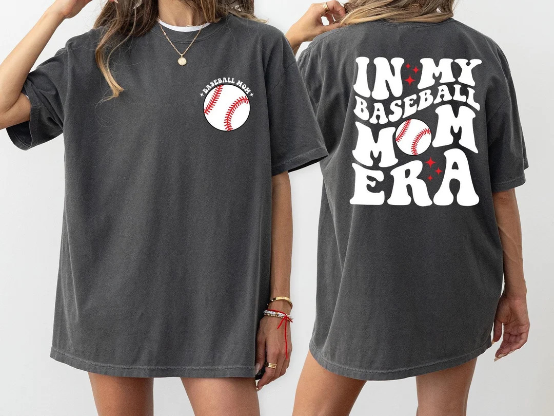 In My Baseball Mom Era Shirt, Comfort Colors Baseball Shirt, Mom Era Shirt, Game Day Shirt, Baseb... | Etsy (US)