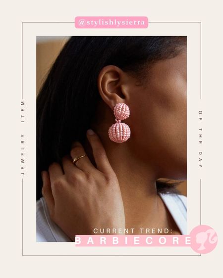 Barbie is taking on the world and charting everywhere! Here are some earrings to fit the Barbiecore trend !

#LTKunder100 #LTKstyletip #LTKFind