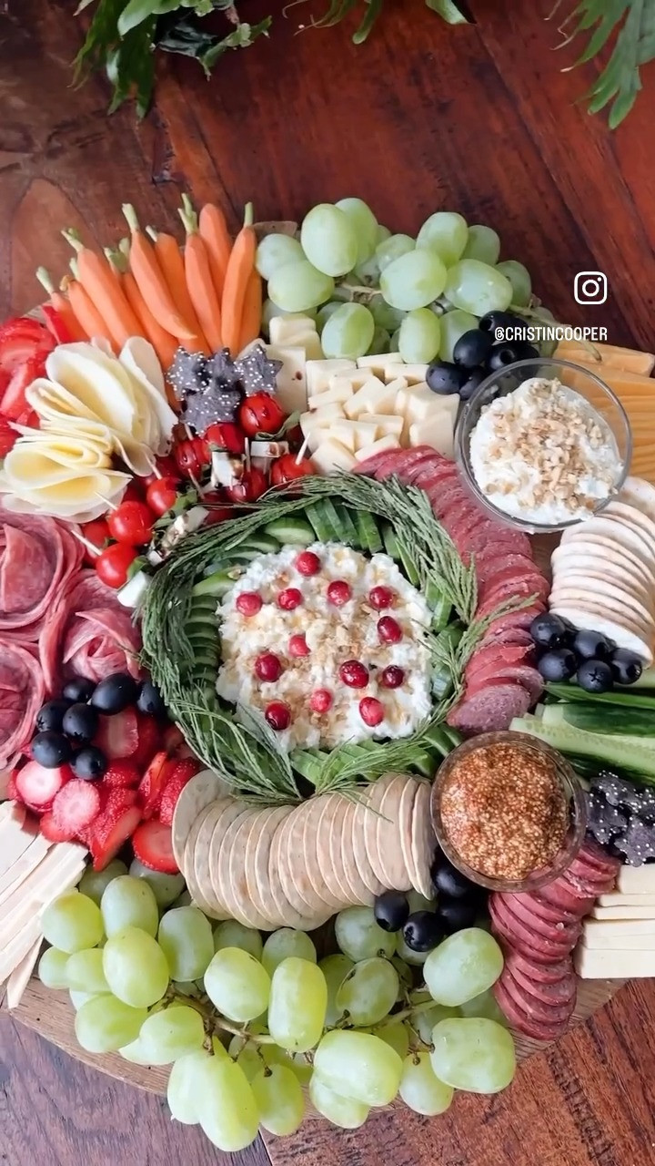 Heading to our first holiday party tomorrow & resharing the easiest Christmas charcuterie board! Use a bowl to save the middle spot for your spreadable cheese of choice, line with rosemary & fill in all around with as much red & green as you can find in the grocery store. Exactly what I used + all my best charcuterie board finds! 

#christmascharcuterie #christmasappetizers 

 #LTKHoliday #LTKSeasonal