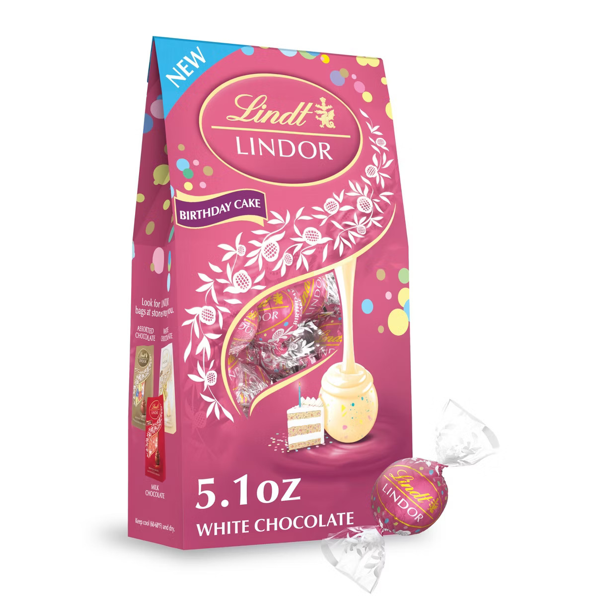 SponsoredTargetGroceryCandyChocolate CandyShop all LINDORLINDOR, Lindt Birthday Cake Chocolate Ca... | Target