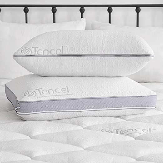 Sleep Innovations Customizable Comfort Gel Memory Foam Pillow, King Size, Tencel™ Cover, Side, ... | Amazon (US)