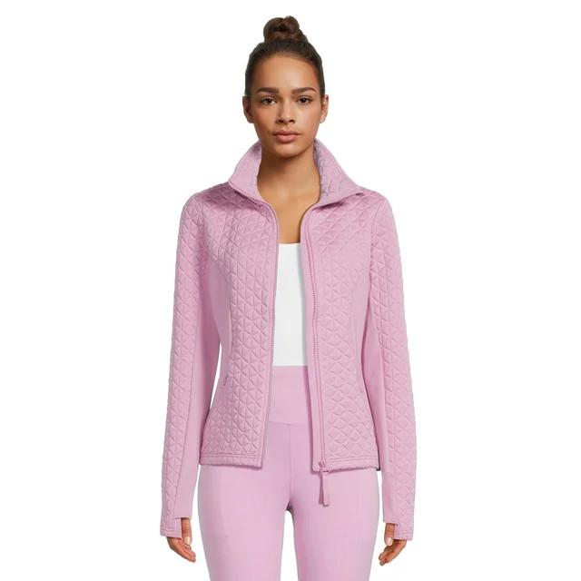 Avia Women's Quilted Jacket With Thumbholes | Walmart (US)