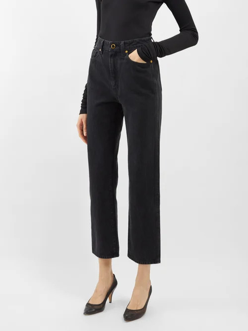 Khaite - Abigail Straight-leg Jeans - Womens - Black - 25 | Matches (US)