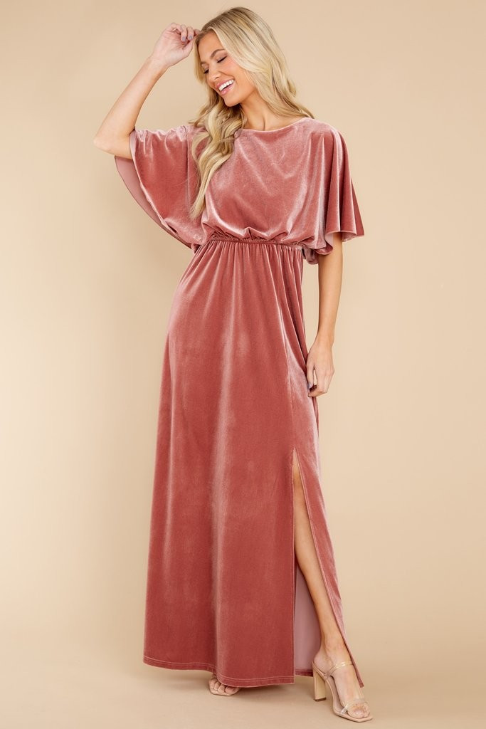 Ready For Tonight Mauve Maxi Dress | Red Dress 