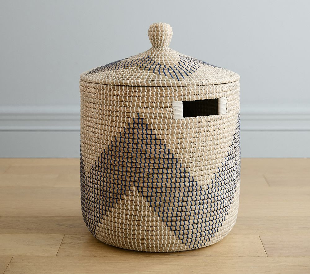 Brights Zigzag Hamper | Pottery Barn Kids
