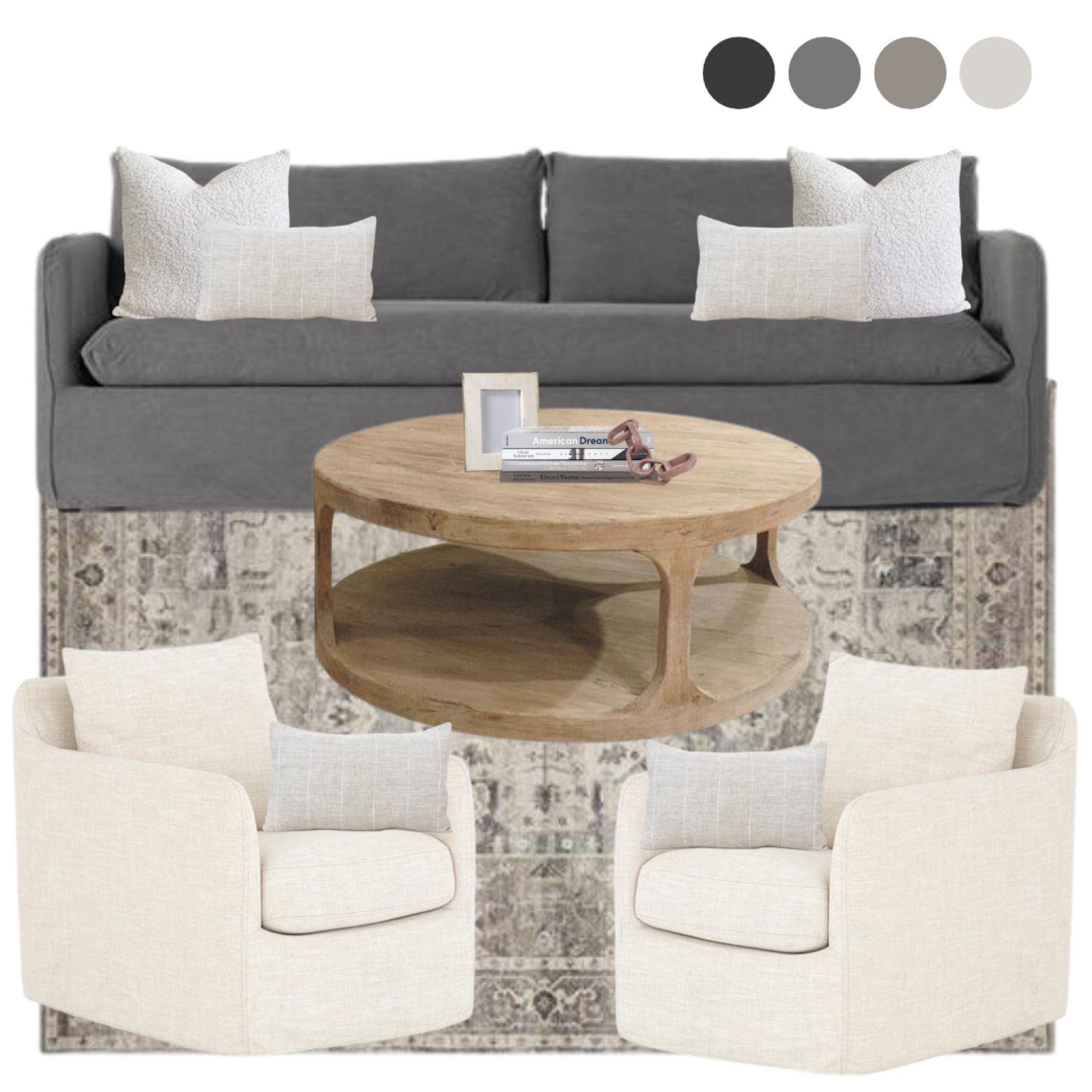 Modern transitional living room decor mood board, living room design ideas, living room inspo, living room decor, living room interior, loving room style, home decor, home inspo, neutral living room, living room design ideas, lounge, neutral home decor 

#LTKU #LTKhome