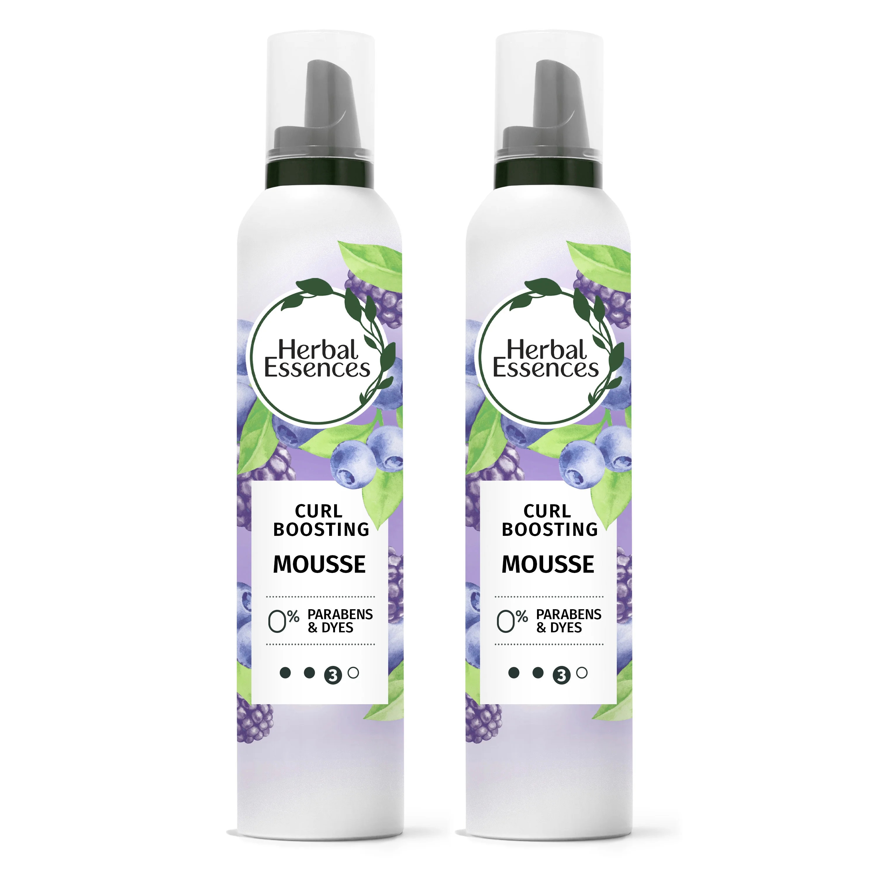 Herbal Essences Curl Boosting Mousse for Curly Hair, 24-Hour Hold, 2-Pack, (2) 6.8 fl oz Cans | Walmart (US)