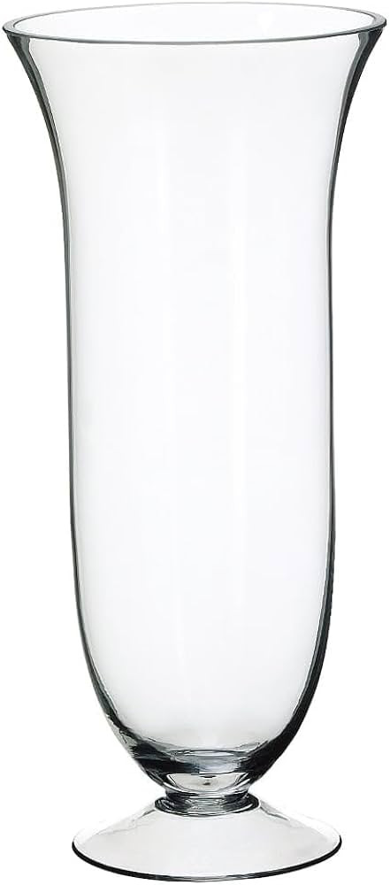 16.5" Hx7.25 W Trumpet Glass Vase -Clear | Amazon (US)