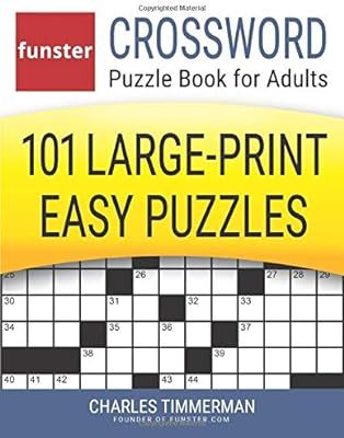 Funster Crossword Puzzle Book for Adults: 101 Large-Print Easy Puzzles
Large Print | Amazon (US)