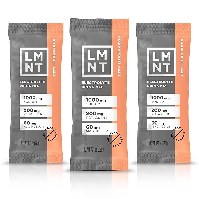 LMNT Zero Sugar Electrolytes - Grapefruit Salt | Drink Mix | 30 Count | Amazon (US)