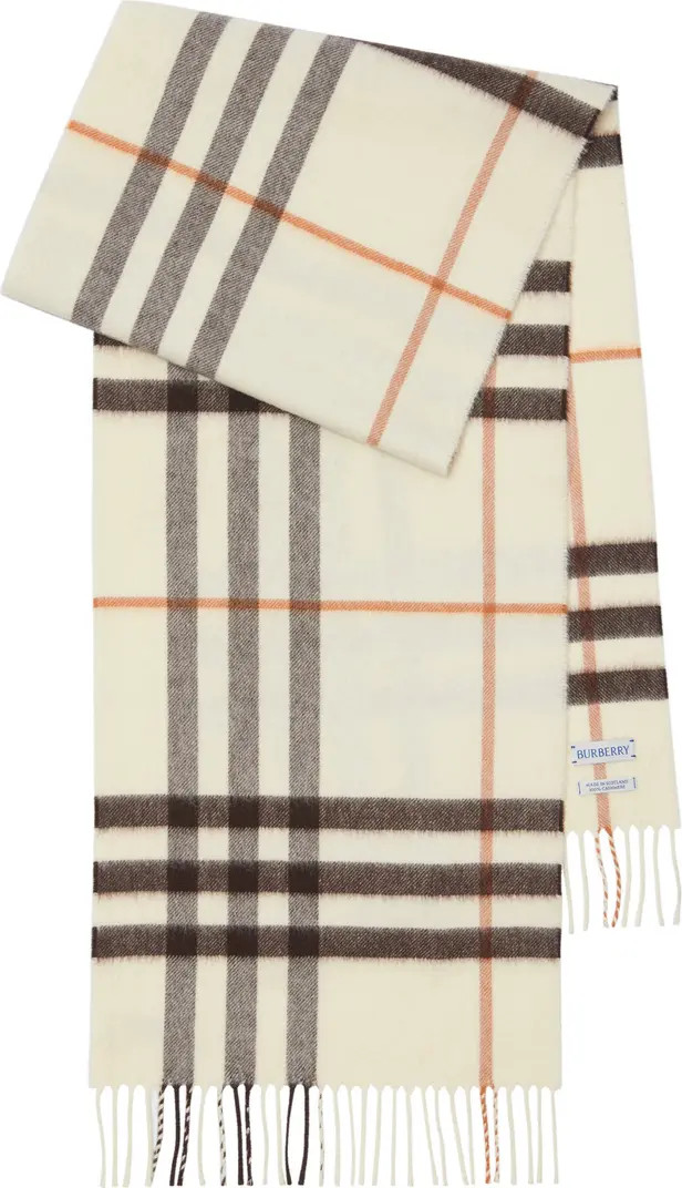 Check Cashmere Scarf | Nordstrom
