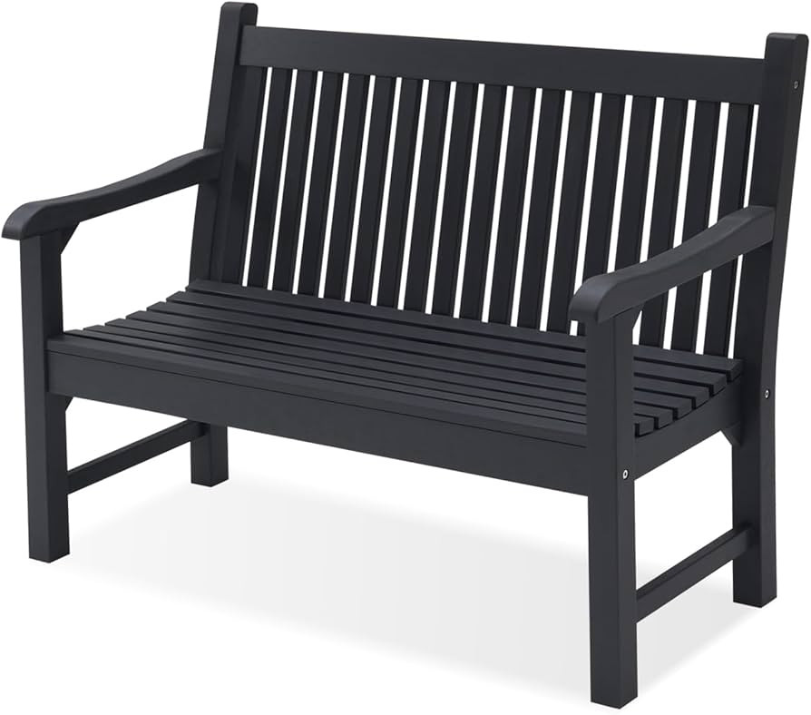 Psilvam Garden Bench, 2-Person Poly Lumber Patio Bench, All-Weather Outdoor Bench that Never Rot,... | Amazon (US)