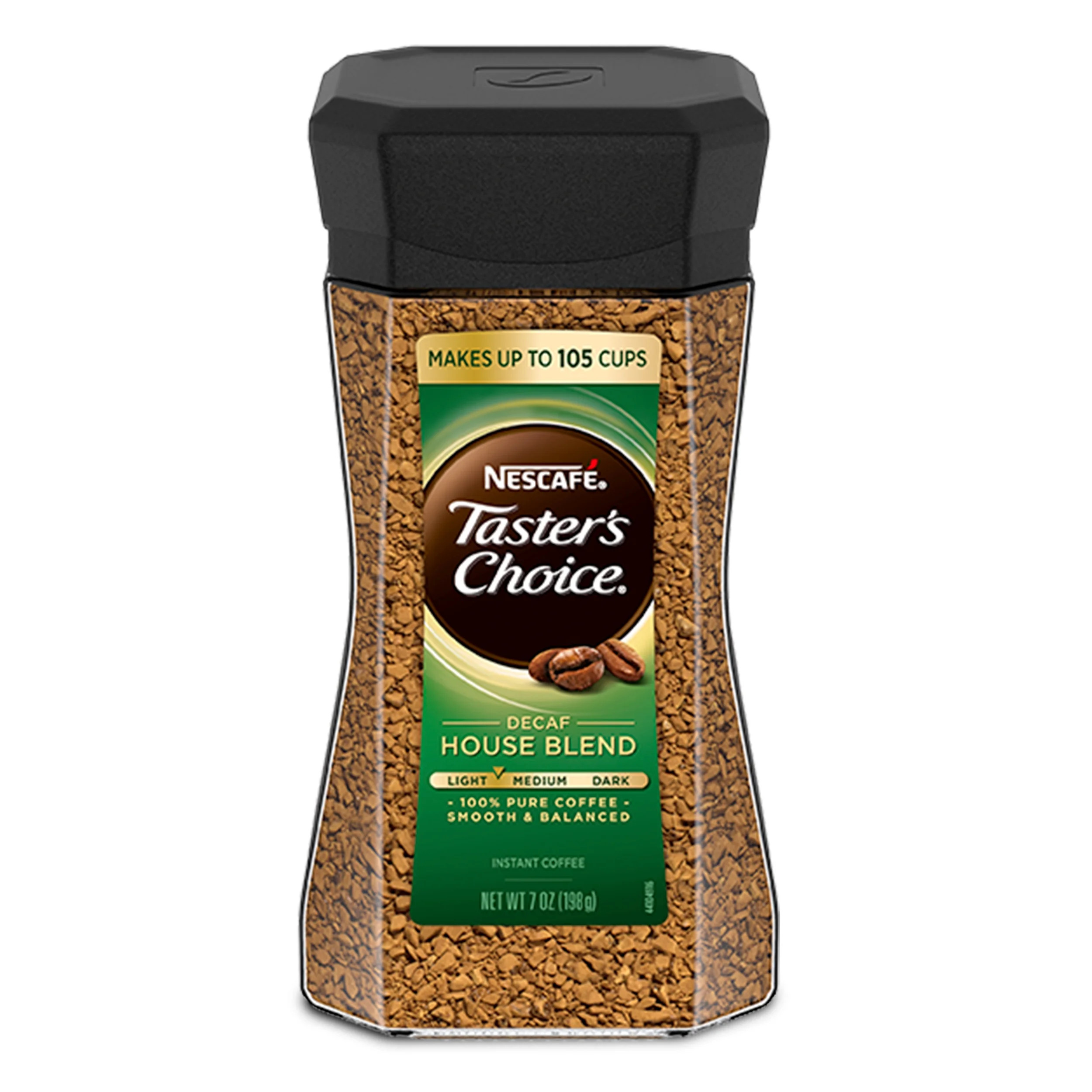 Nescafé Taster's Choice Decaf House Blend, Medium Roast Instant Coffee, 7 oz | Walmart (US)
