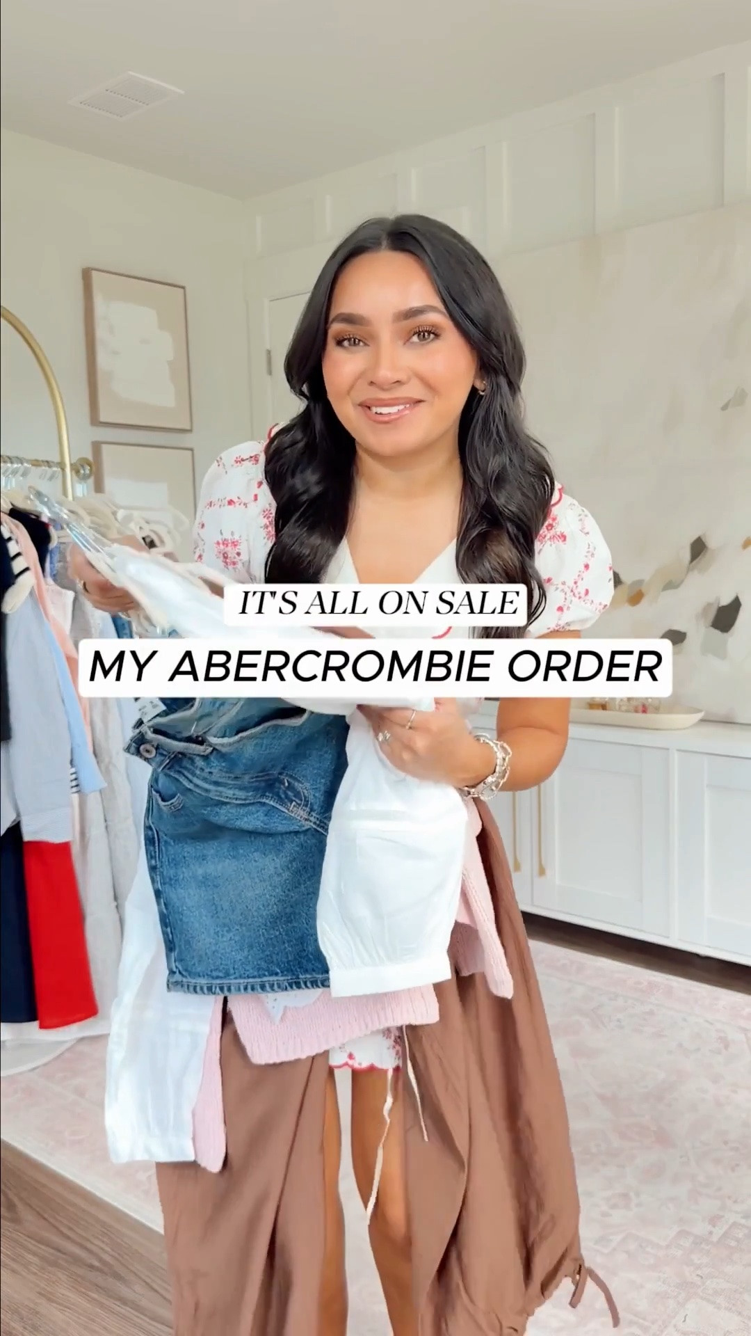 Use code AFJEAN  for an extra 15% off  through 6/21! 

Abercrombie Summer Try On - On Sale!
For reference: I’m 5’0, petite, 32b bra size, and 2/26 in bottoms, pear shaped. 
*Everything I share is unaltered! TTS means true to size. Between size 5-6.5 in shoes

Floral collard mini dress size xs petite TTS
Clear heels size 5 TTS

Brown stripe tank size xxs TTS
White denim short size 26 TTS
Clear sandals size 5 TTS

Brown convertible pull on pants size xs petite TTS


Green cardigan with tank size xxs TTS
Green stripe linen skort size xs in the curve love fit
Tan sandals size 5.5 TTS

Pink mini dress size xs petite TTS
Pink cardigan size xxs - roomy fit, color is currently sold out
Clear sandals size 5.5 TTS

White top size xxs TTS
Denim shorts in medium wash size 26 TTS
Brown sandals are Hermes - similar linked

#LTKootd #LTKSaleAlert #LTKPetite