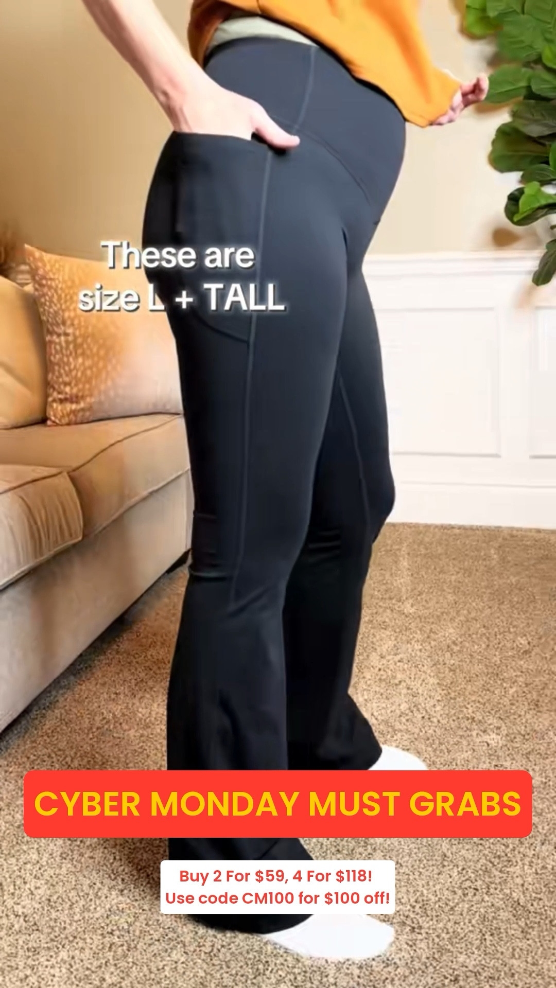 CYBER MONDAY STEAL! 💖 Buy 2 For $59, 4 For $118! Use code CM100 for $100 off!! 💯 The cutest flare leggings with the perfect shape + premium fabric… and YES pockets on both sides 😍 Cyber Monday deals are dealin’ 🔥

#LTKSaleAlert #LTKGiftGuide #LTKCyberWeek