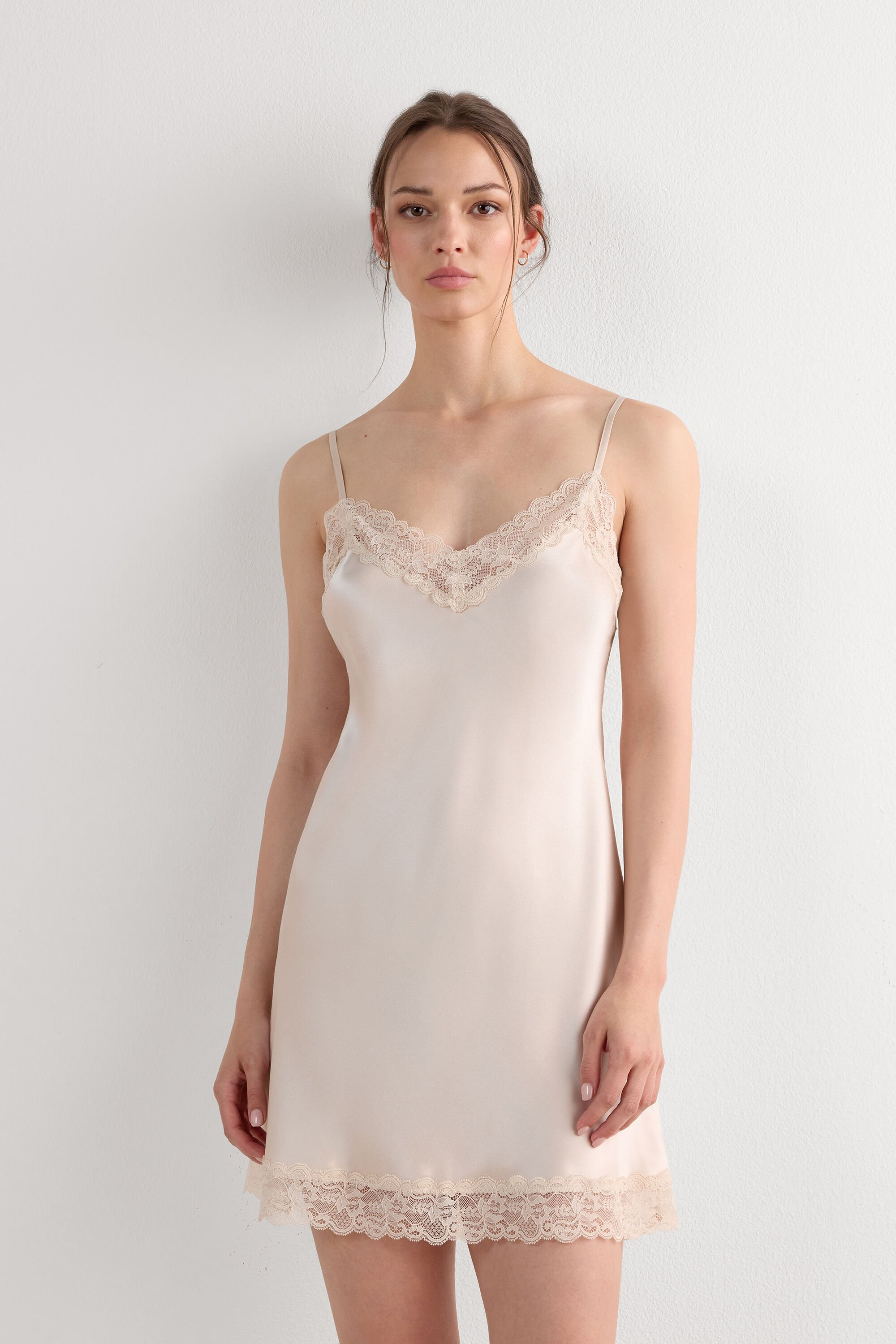 Lace Slip with Silk | Intimissimi | Intimissimi (US)
