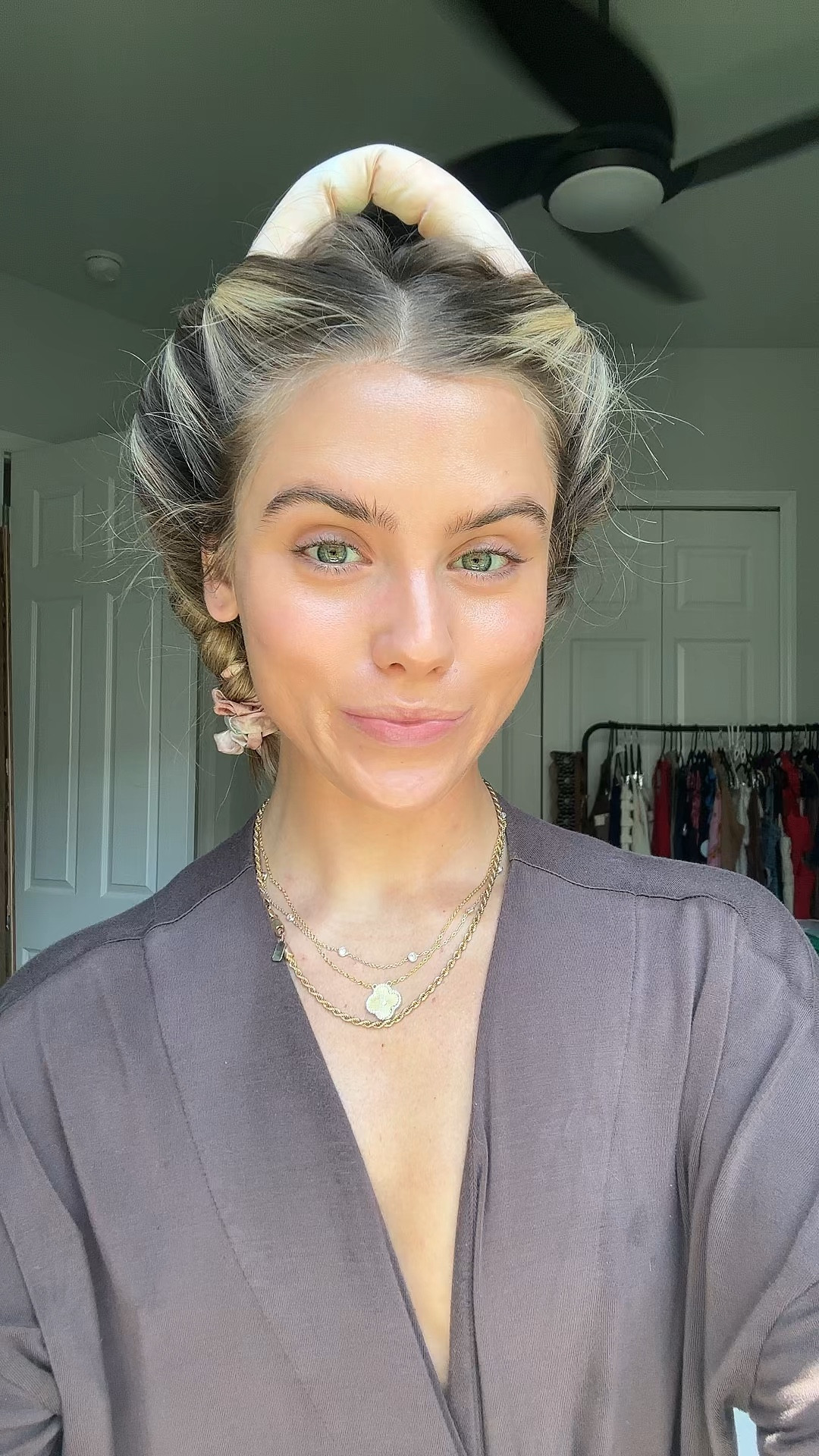 can’t tell you the last time I curled my hair with a curling iron. MY GO TO. (Yes I fluffed the @diviofficial dry shampoo after seeing this lol)  + Kitsch Satin Heatless Curling Set - Heatless Hair Curlers to Sleep in - Heatless Curls Overnight - Heatless Curling Rod - No Heat Curls Overnight - Overnight Blowout Rods - Soft Hair Rollers. My greatest hair hack has got to be sleeping in a hair ribbon. This is what gives me my heatless hair curls. These curls are always bouncy, voluminous, shiny, and perfection that require absolutely zero heat, saving my hair on necessary, heat damage while still getting those desirable curls. I have lots of tutorials on how I put them in my hair saved my TikTok and Instagram @sloanevosen. TUTORIAL: https://www.tiktok.com/t/ZP8Y6b72q/ #hair #heatlesscurls #heatlesshair #heatlesswaves #hairstyles #hairhack #hairhealth #heatlesshairstyles #hairroutine #hairribbon #heatlesshaircurler  @Divi Official @Target @SCHEELS 

#LTKBeauty #LTKgrwm #LTKselfcare