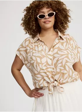 Crinkle Gauze Dolman Shirt | Torrid (US & Canada)