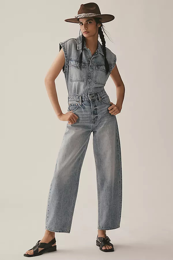 Pistola Ace Sleeveless Barrel-Leg Jumpsuit | Anthropologie (US)