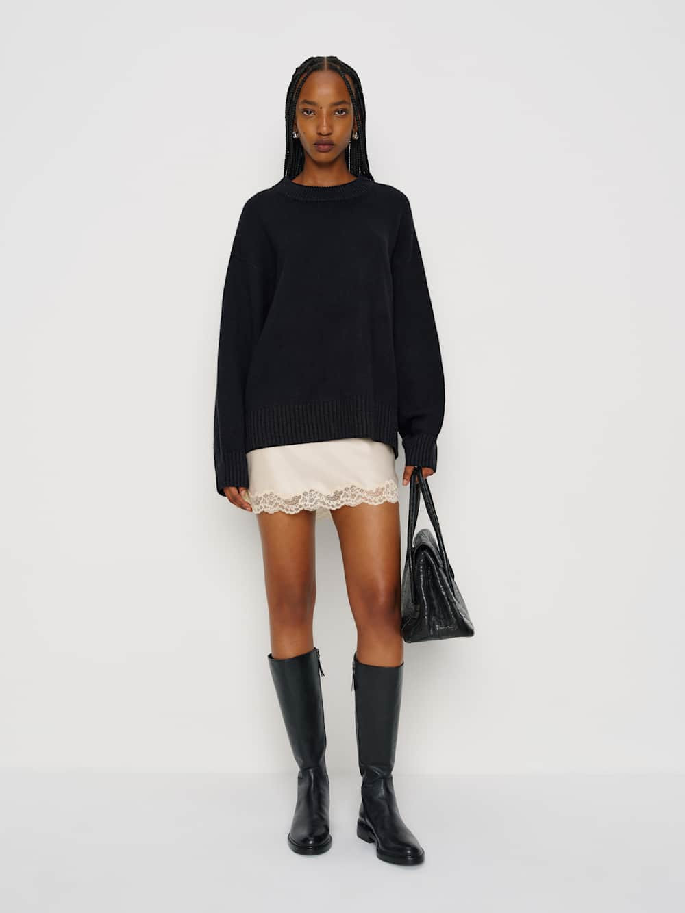 Cove Cashmere Oversized Crew | Reformation (Global)
