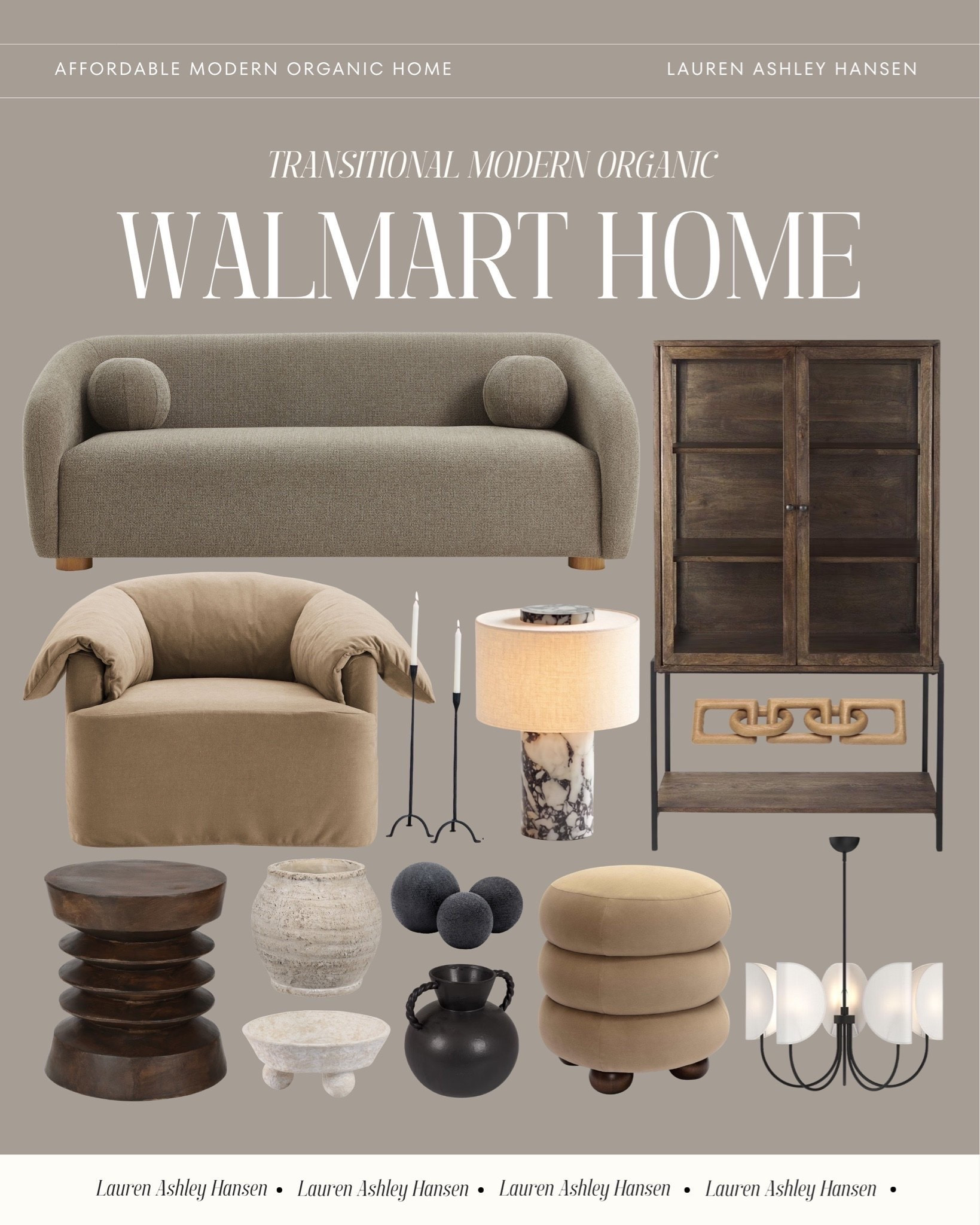 I cannot believe these pieces are Walmart! The organic textures, earthy colors, transitional lighting.. it’s all so beautiful! Proof that high-end design can be attainable at all price points!

#LTKHome #LTKSaleAlert