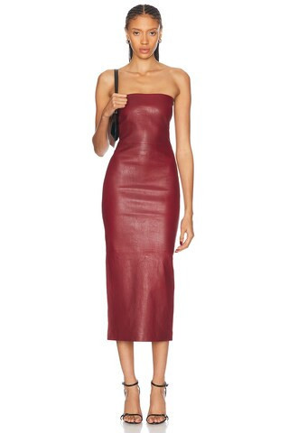 SPRWMN Tube Dress in Red | FWRD 
