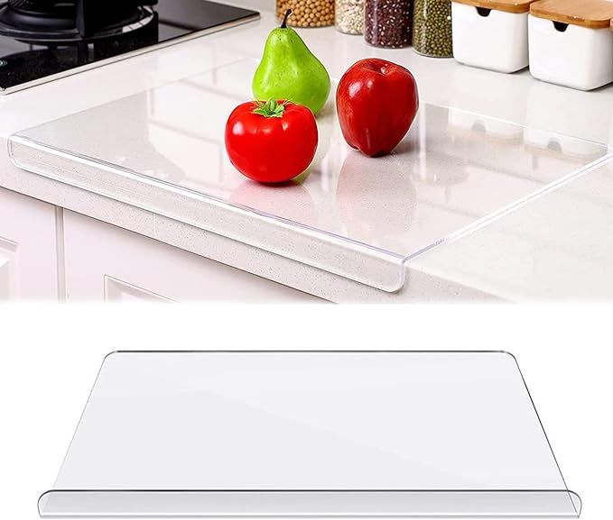 Acrylic Cutting Boards for Kitchen Counter, Acrylic Cutting Board with Counter Lip, Non Slip Clea... | Amazon (US)