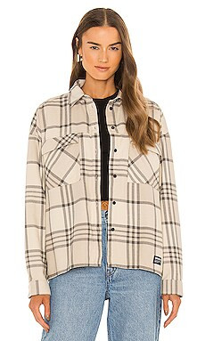 Dr. Denim Nathalie Shirt in Cashew Check from Revolve.com | Revolve Clothing (Global)