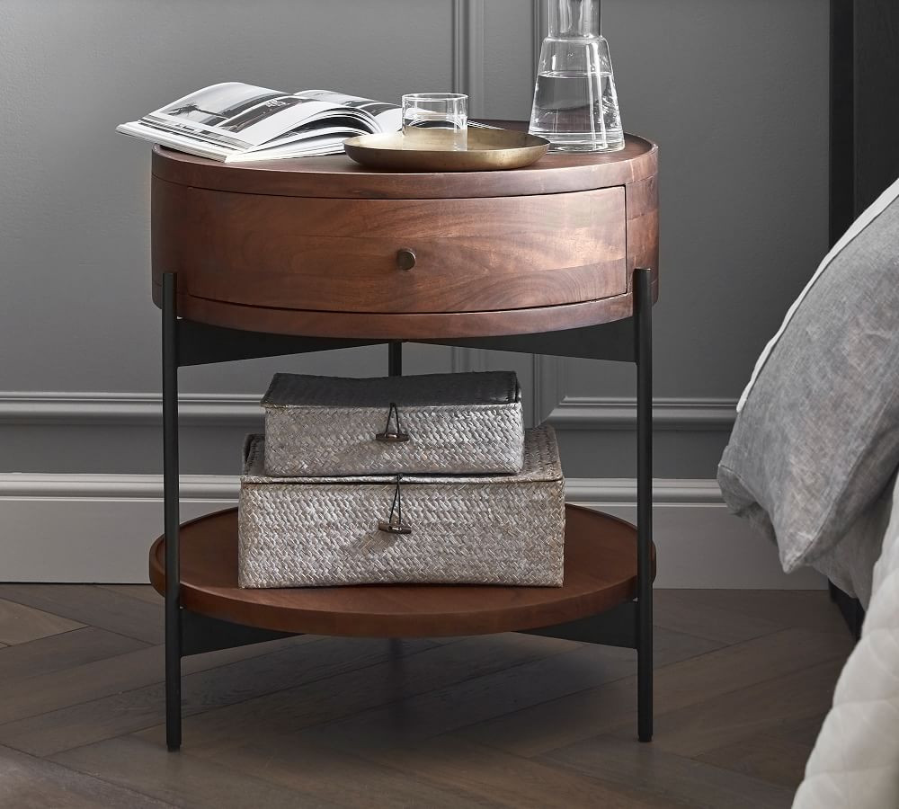 Warren 22" Round Nightstand | Pottery Barn (US)