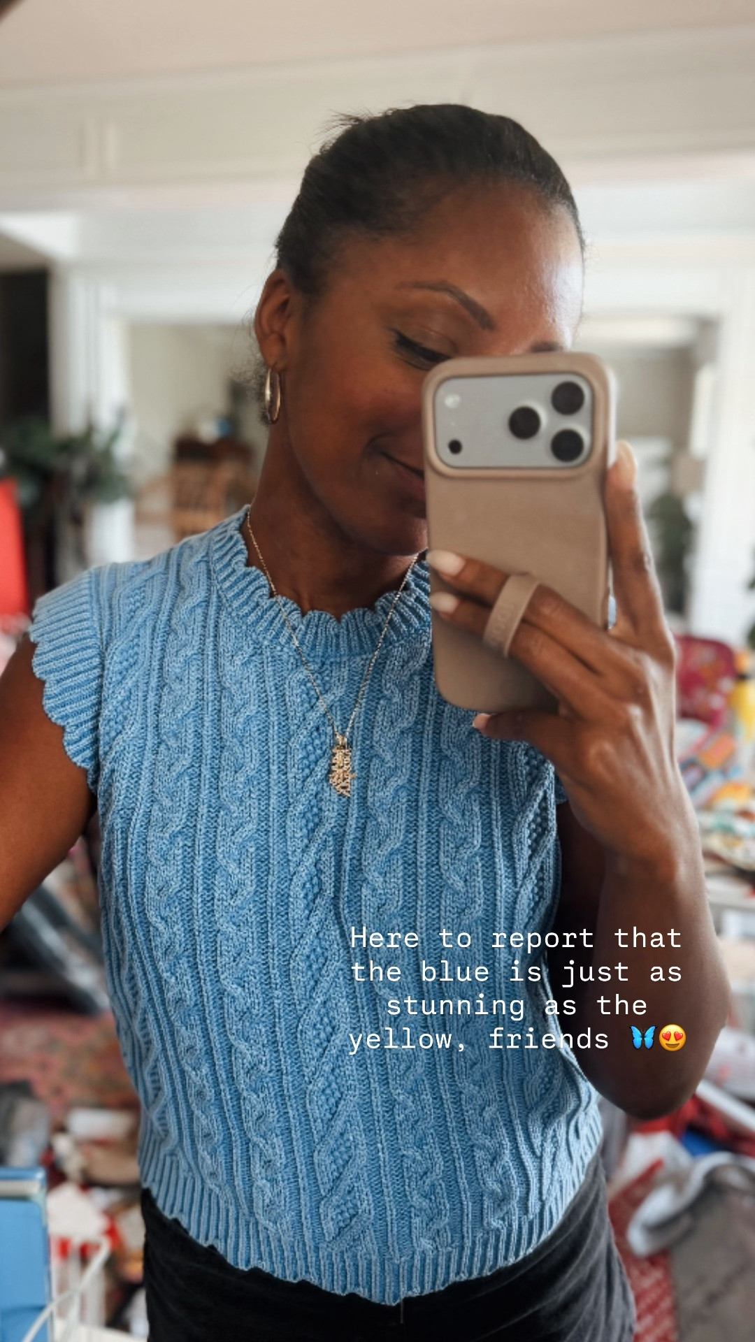 Here to report that the blue is just as stunning as the yellow, friends 🦋😍

#LTKmomlife #LTKootd