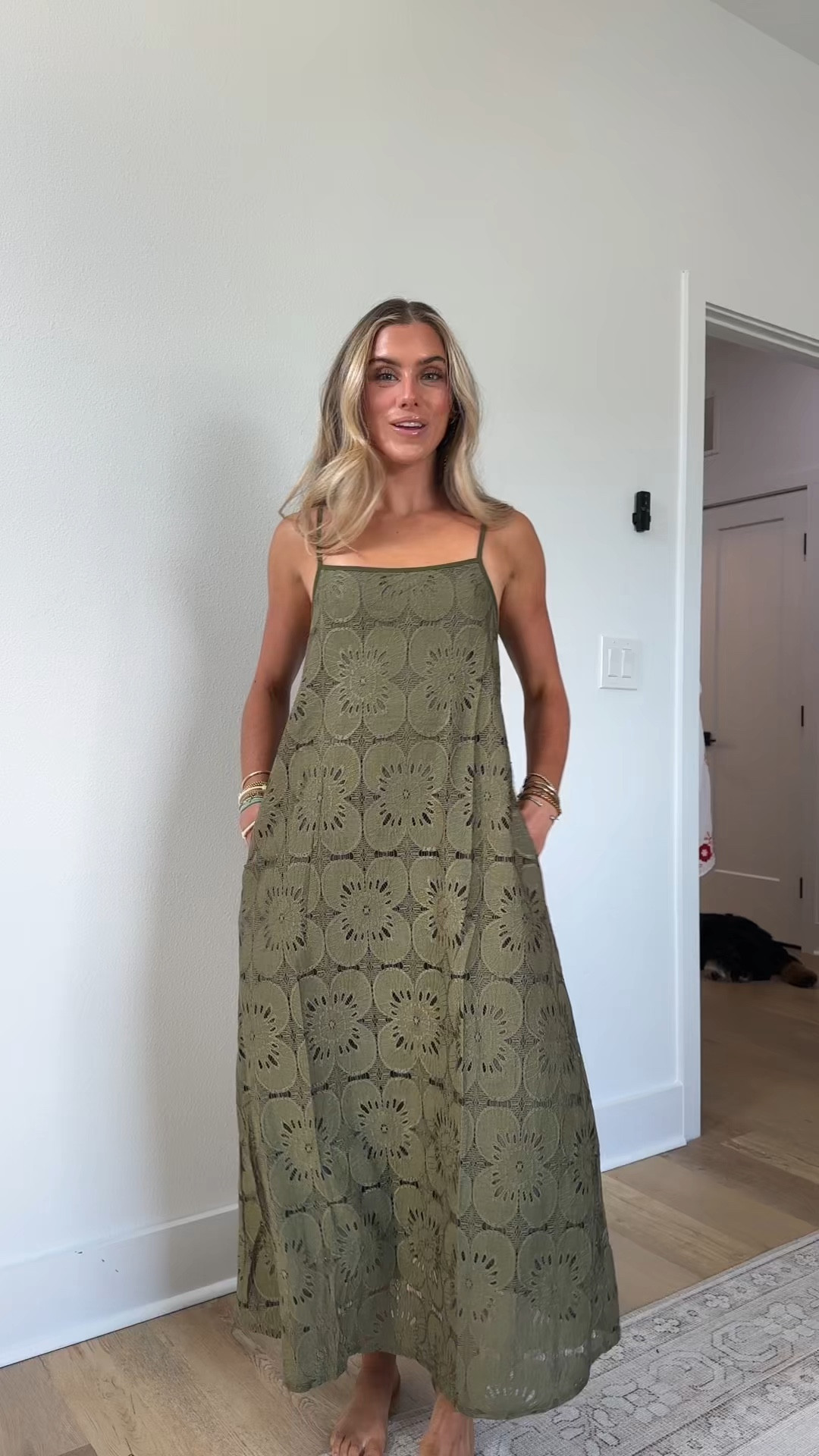 Amazon size small MEROKEETY Women's Summer Spaghetti Straps Sundress 2026 Casual Sleeveless Floral Lace Eyelet Boho Beach Maxi Dress

#LTKootd #LTKSaleAlert #LTKdayinmylife