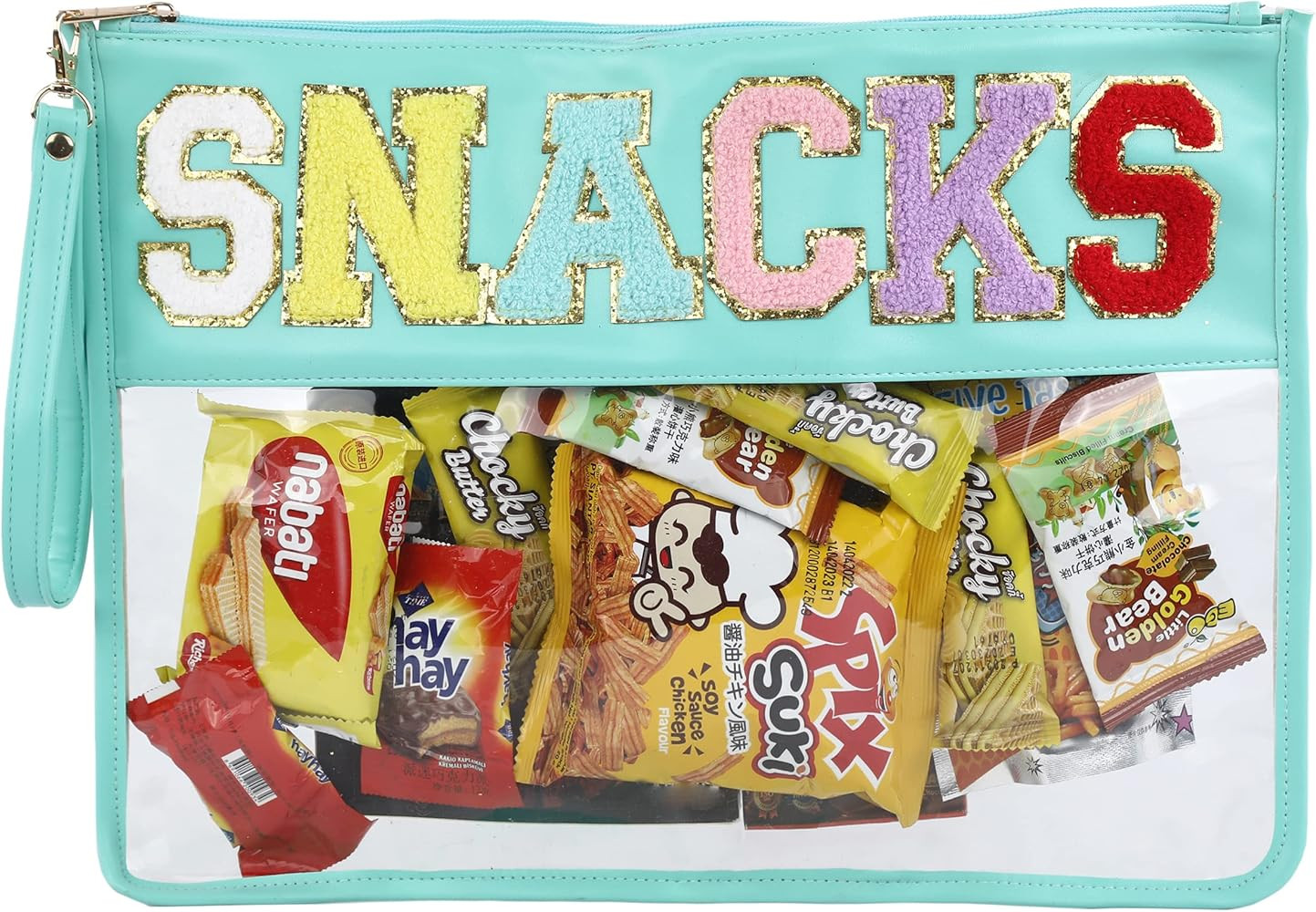 Leziazany Monogram Clear Makeup letter Bag transparent Travel Stadium letter bags Snack Pouch Cle... | Amazon (US)