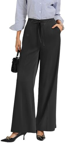 GRACE KARIN Women 2026 Wide Leg Pants High Waisted Work Pants Business Casual Trousers with Pocke... | Amazon (US)