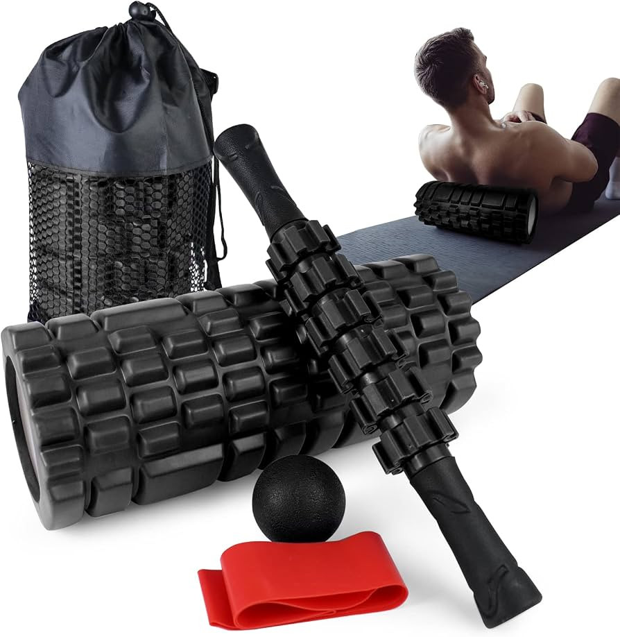 Krightlink 5 in 1 Foam Roller Set for Deep Tissue Muscle Massage, Trigger Point Fitness Exercise ... | Amazon (US)