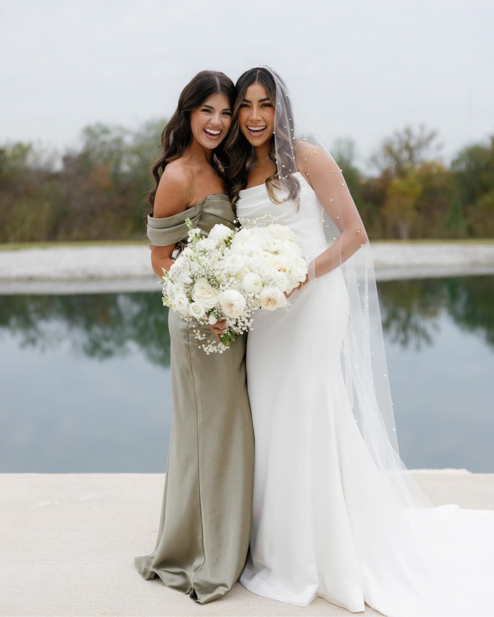 Bridesmaids dress! Wearing the color: moss green 🤍

#LTKwedding #LTKstyletip #LTKSeasonal